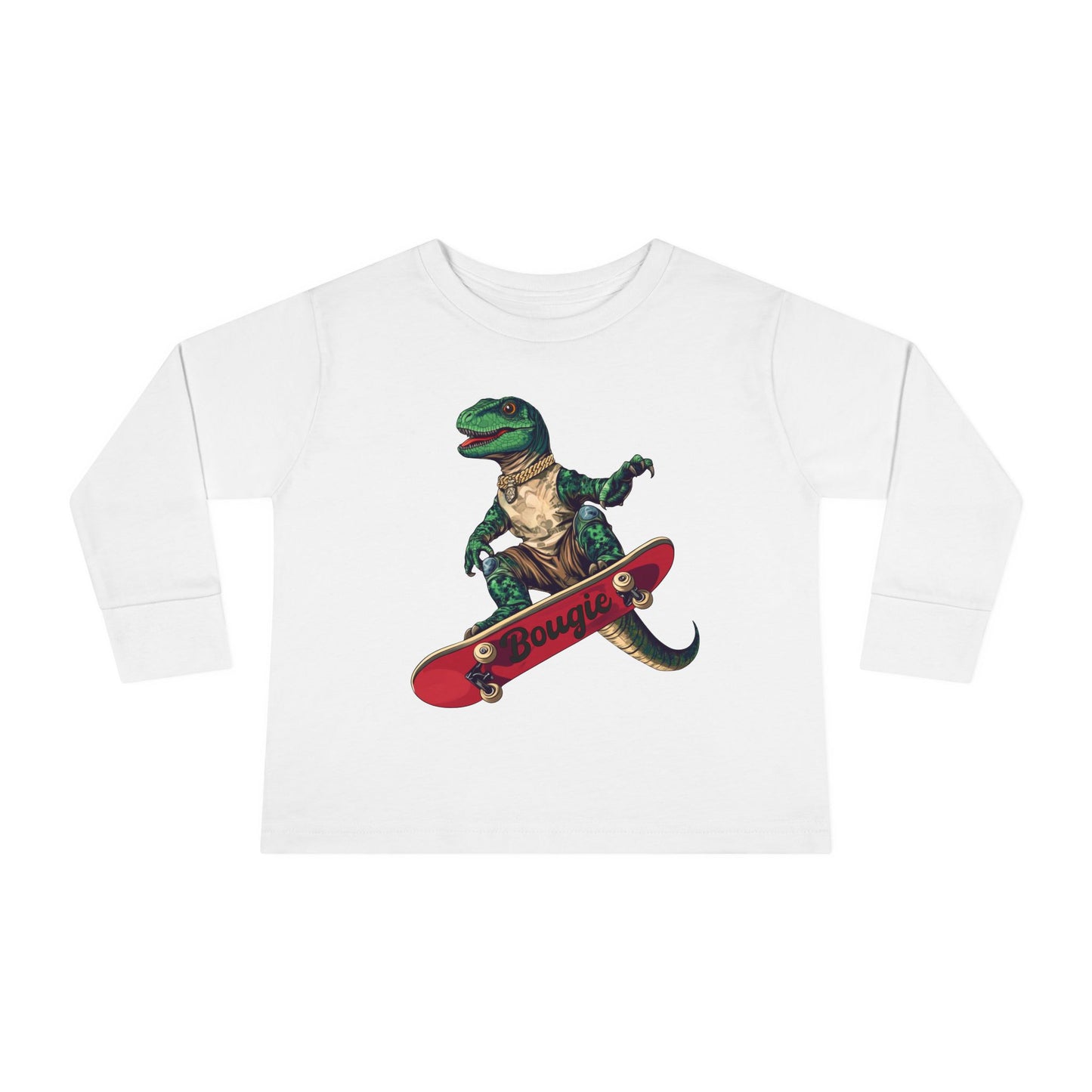 Dinosaur Skateboarding Toddler Tee