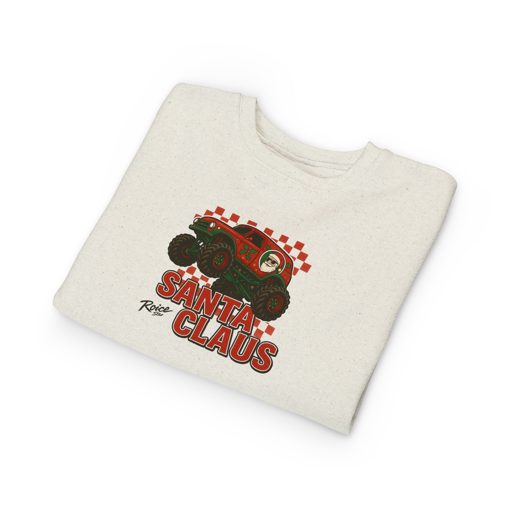 Santa Monster Truck Toddler Sweatshirt