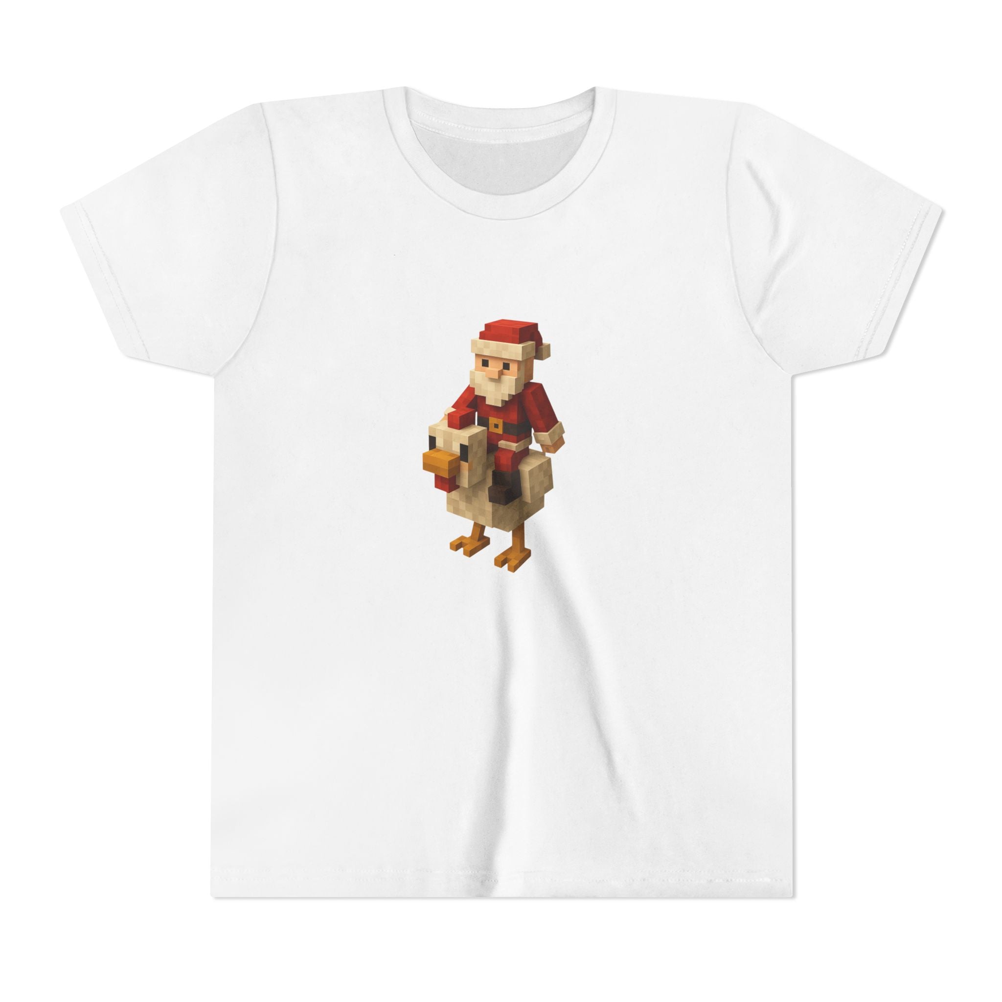 Youth Tee — Santa Riding Chicken tee