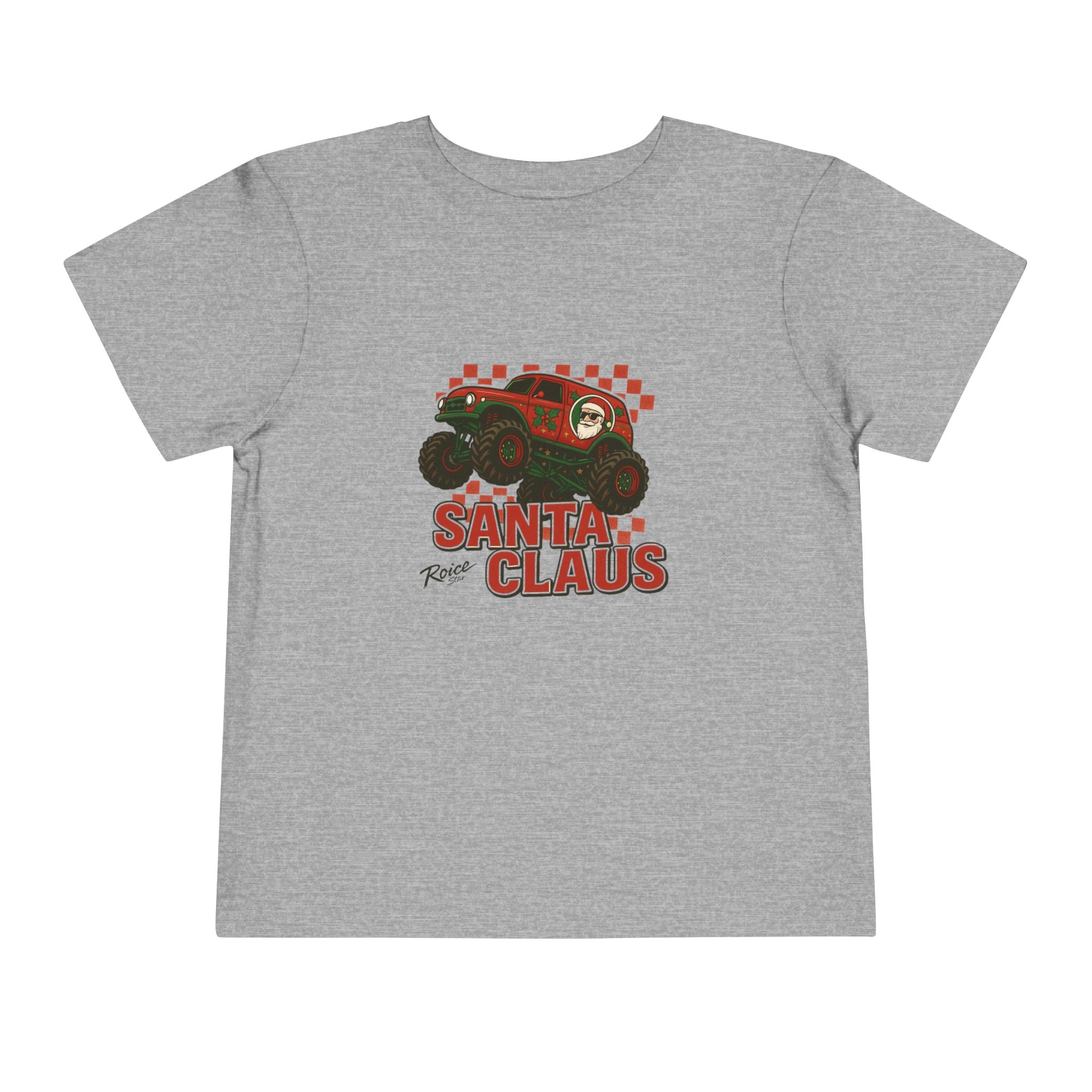 Toddler Tee — 'Santa Claus' Monster Truck Christmas Shirt