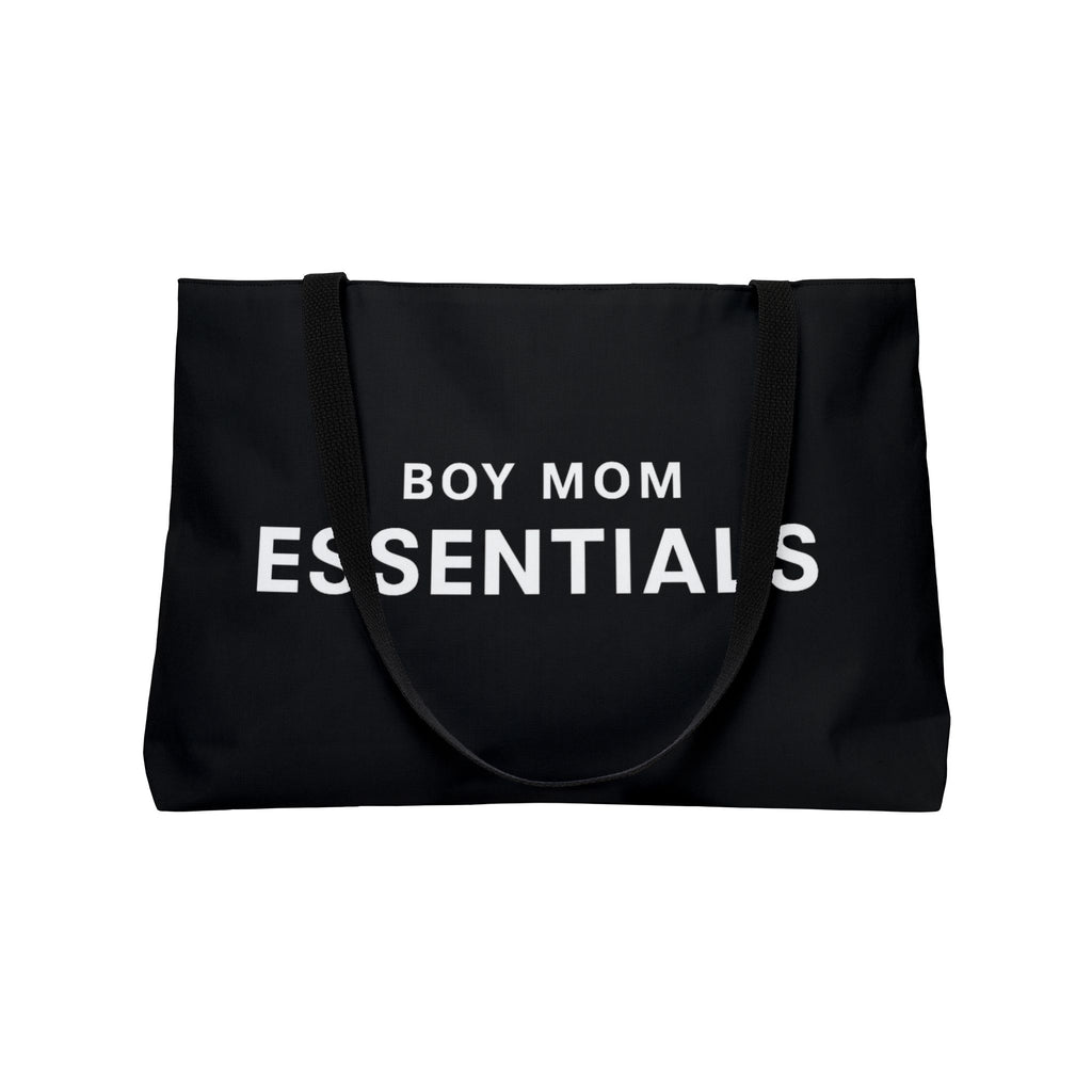 Boy Mom Essentials Large Canvas Travel Tote