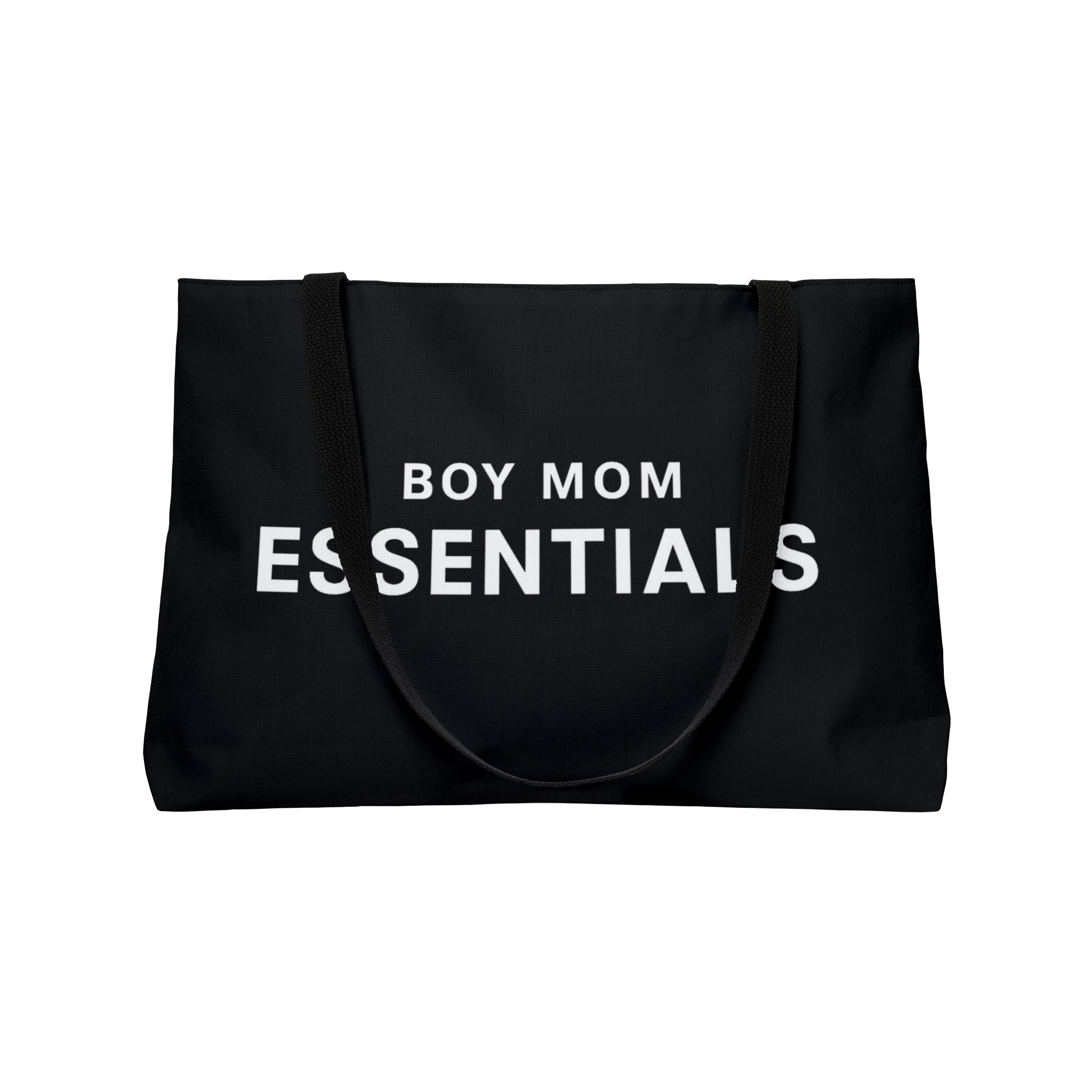 Boy Mom Essentials Large Canvas Travel Tote