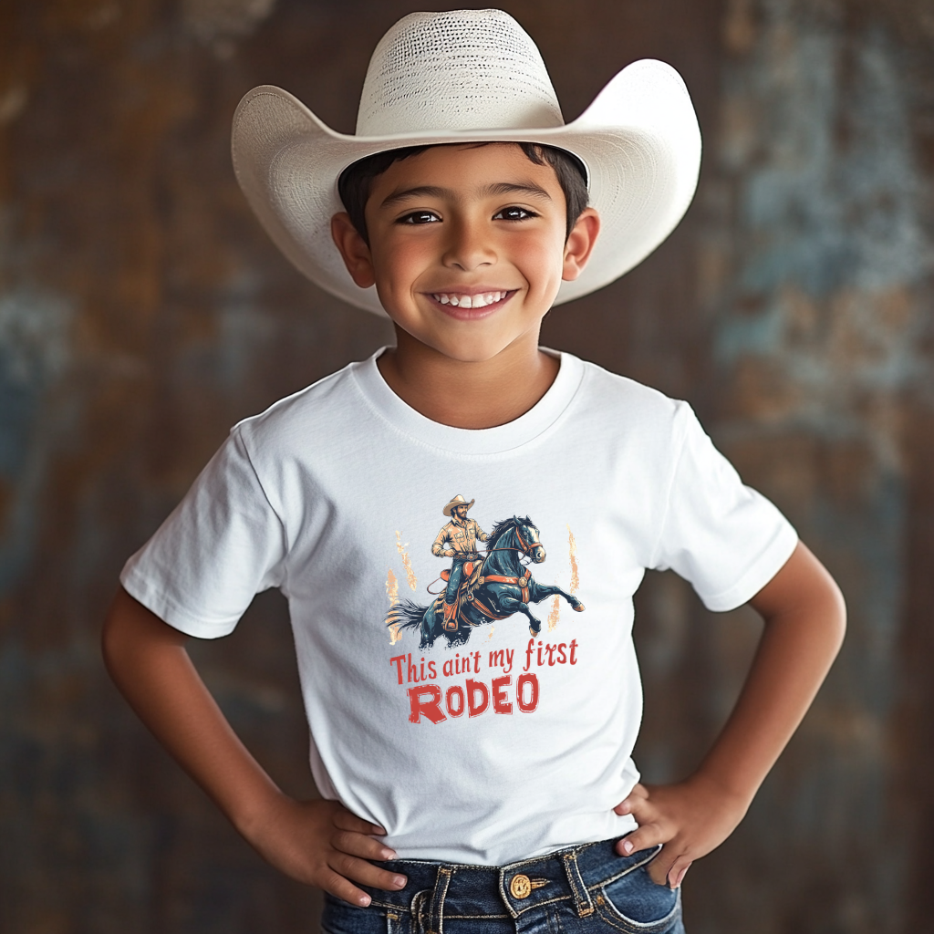Kids' Rodeo Adventure Tee - "This Ain't My First Rodeo"