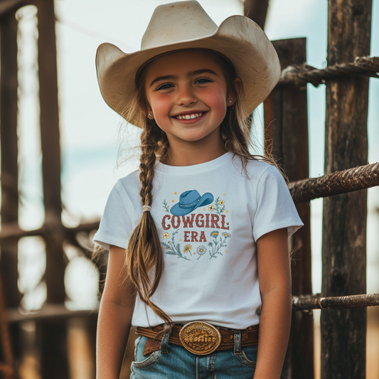 Cowgirl Era Kids Tee