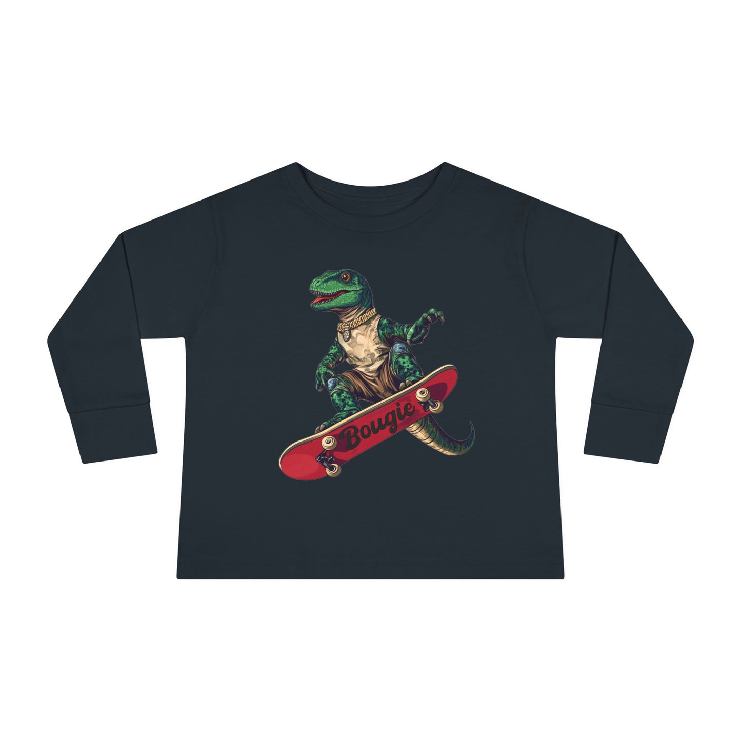 Dinosaur Skateboarding Toddler Tee