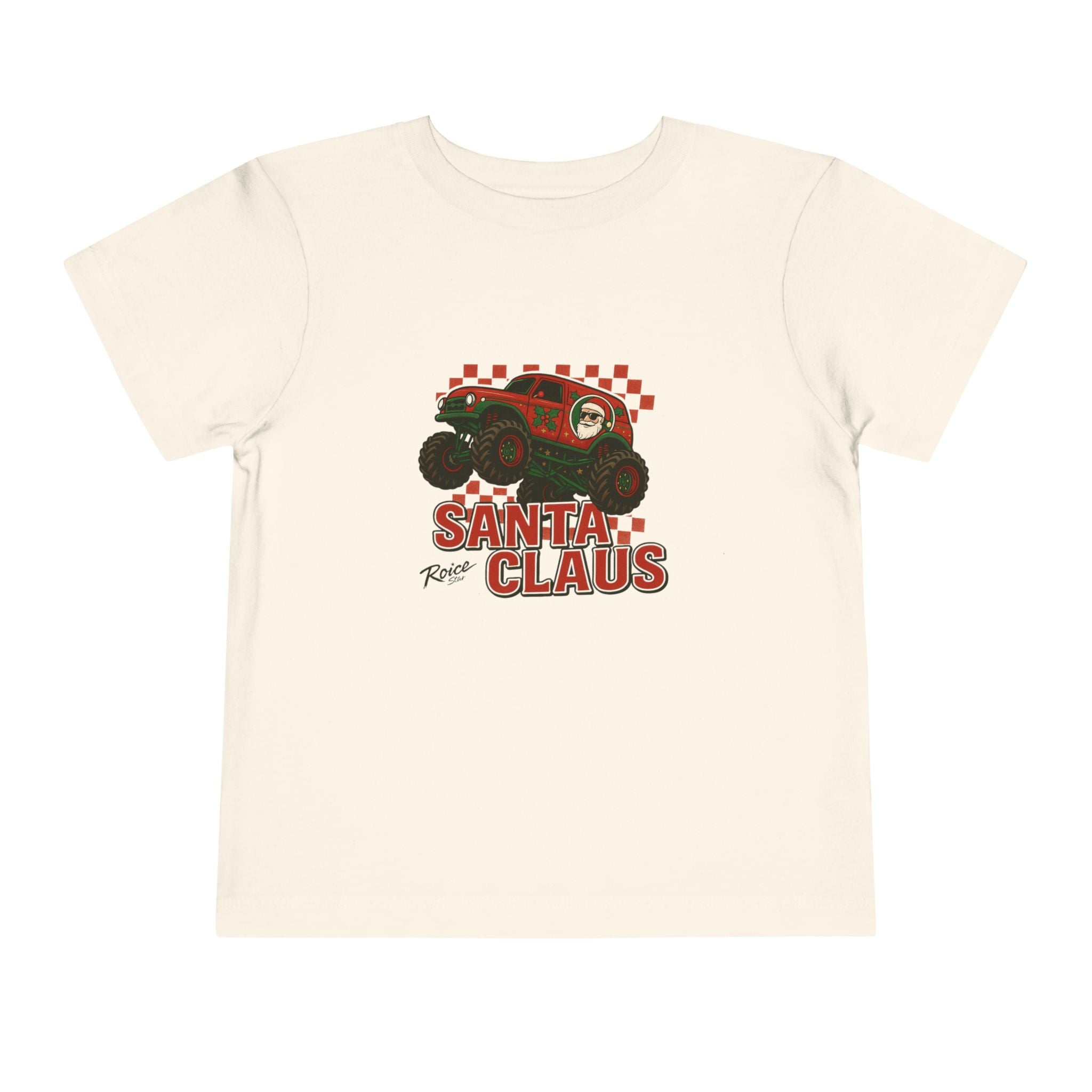 Toddler Tee — 'Santa Claus' Monster Truck Christmas Shirt