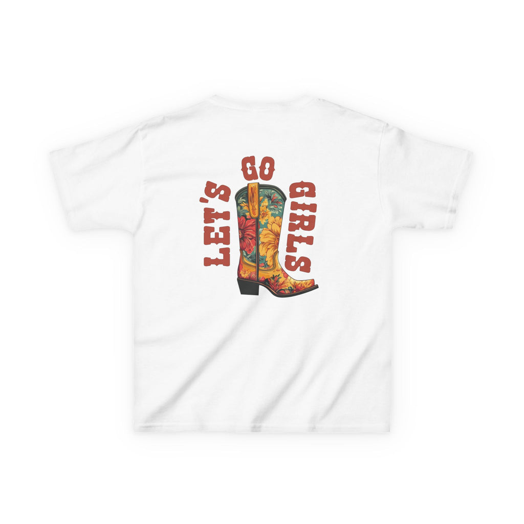 Let's Go Girls! Kids Cowboy Boots Tee