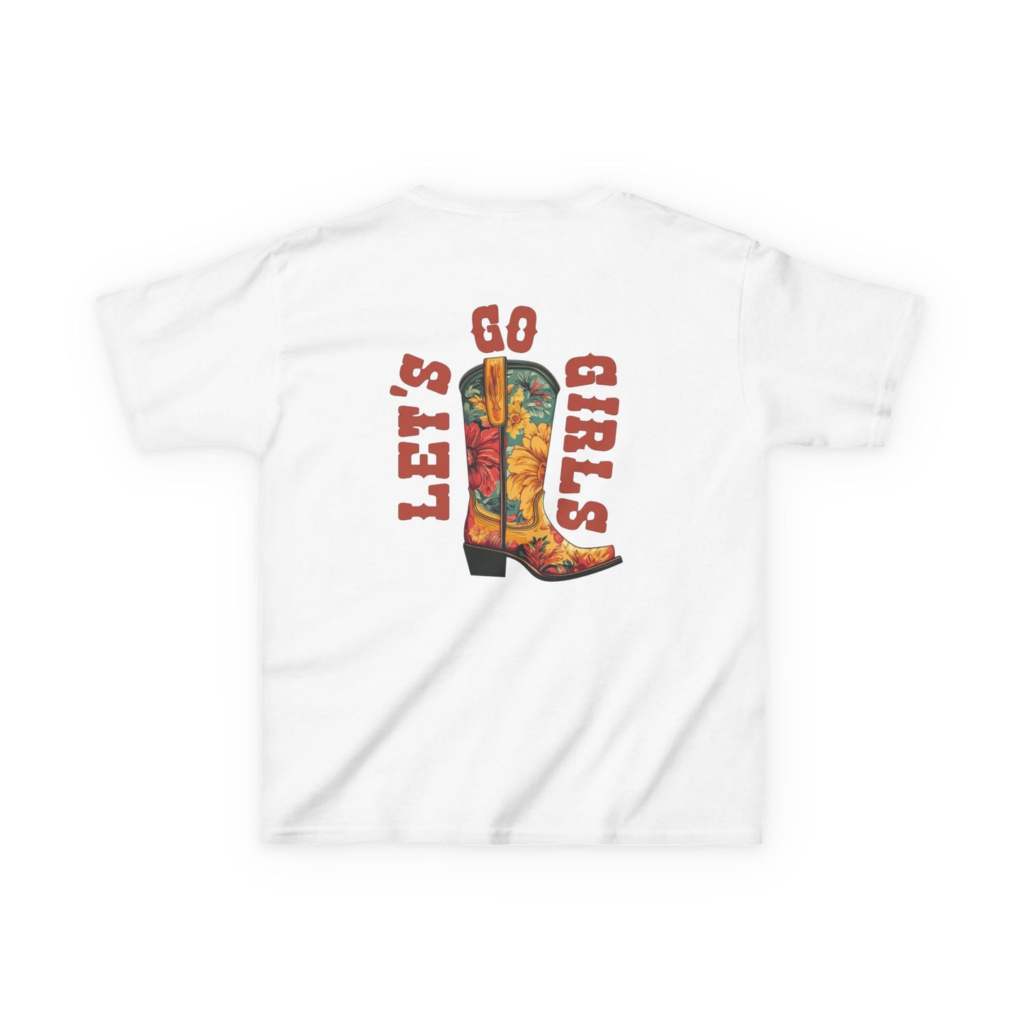 Let's Go Girls! Kids Cowboy Boots Tee