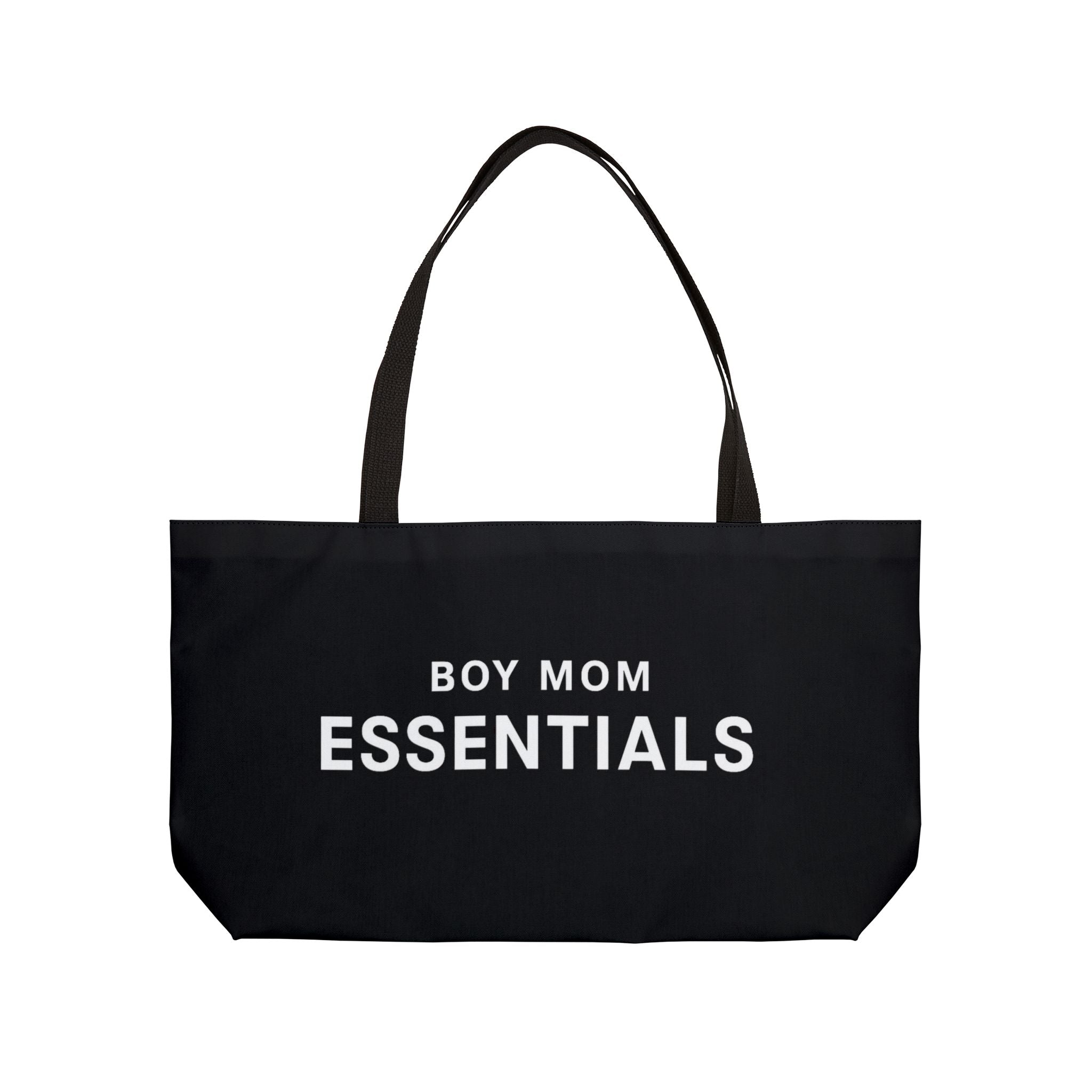 Boy Mom Essentials Large Canvas Travel Tote