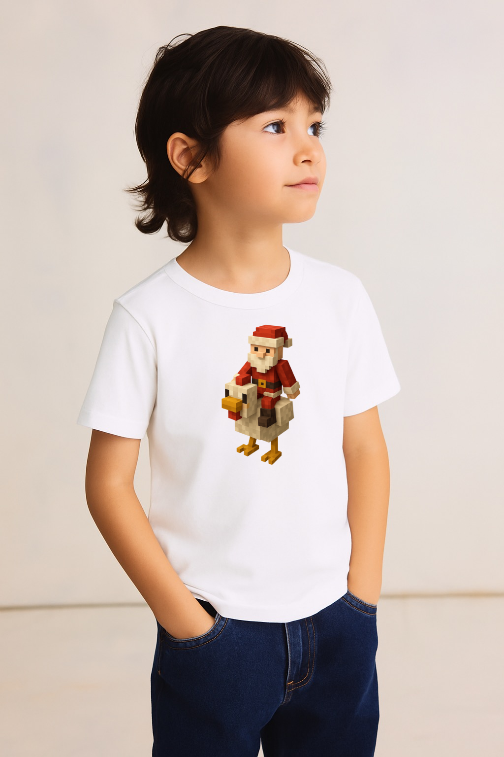 Youth Tee — Santa Riding Chicken tee