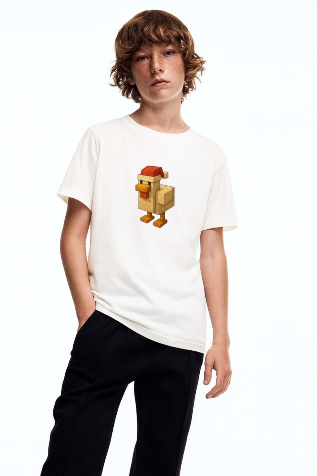 Youth Tee — Santa Chicken tee